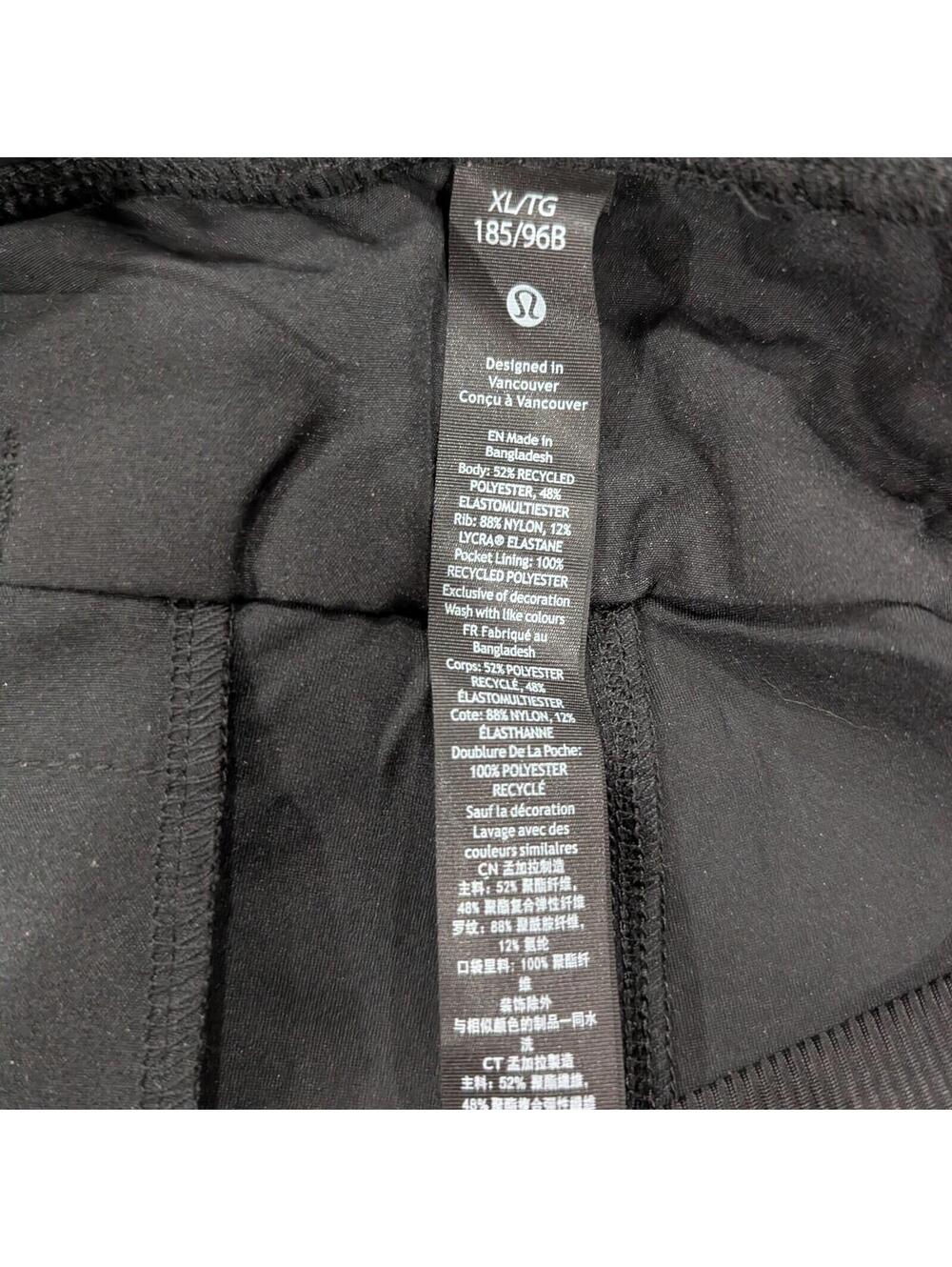 Lululemon ABC Jogger Shorter Pants Mens XL Black Warpstreme NWT - Picture 11 of 11